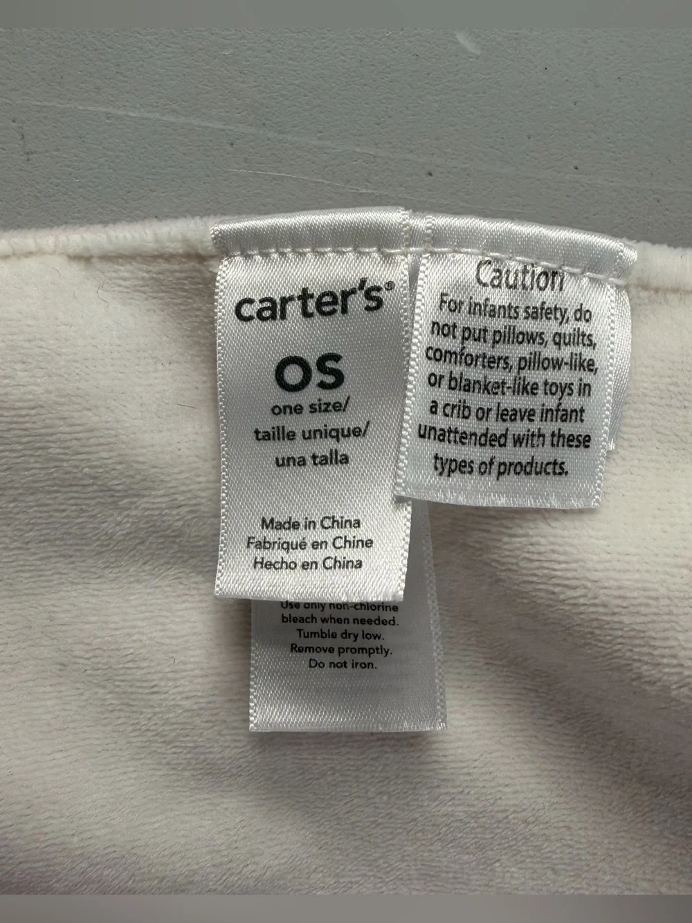 Carters Bunny Rabbit Lovey‎ Security Blanket Pink White Pacifier Holder 2014